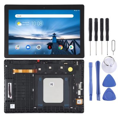 MPXPOTTHW Cell Phone Replacement LCD Screen and Digitizer Full Assembly with Frame for Lenovo TAB E10 TB-X104F TB-X104L TB X104 WiFi Edition(Black) Spare Parts
