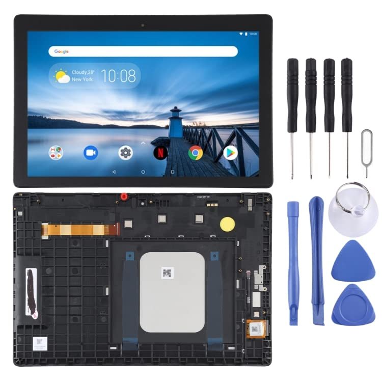 MPXPOTTHW Cell Phone Replacement LCD Screen and Digitizer Full Assembly with Frame for Lenovo TAB E10 TB-X104F TB-X104L TB X104 WiFi Edition(Black) Spare Parts