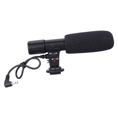 CONGARTENO 1Pc Video Microphone for DSLR Cameras and Camcorders High Sensitivity Interview Mic with Cable Wide Compatibility for Phones and Tablets Easy Installation with Hot Shoe