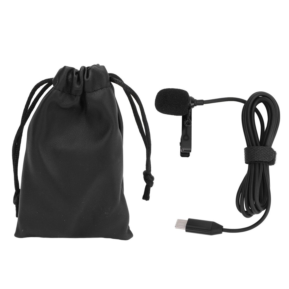 Lavalier Microphone Omnidirectional High Sensitivity Clip On Lapel Mic for Ace Pro Action Camera Accessories Online Live Streaming Vlog Filming