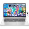 HP 2025 17 inch Business Laptop, 17.3" HD+ Touchscreen, Intel Core i5-1334U, Intel Graphics, 32GB RAM 1TB SSD, Numeric Keypad, Wi-Fi 6, HDMI, Fingerprint Reader, Windows 11 Home, Silver, w/Accessory view 1