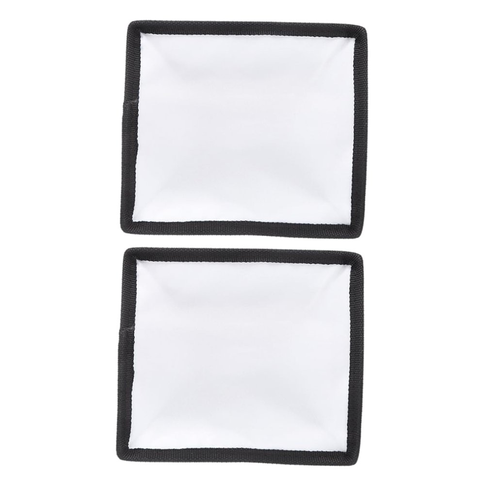 CONGARTENO 2Pcs Foldable Soft Flash Diffuser Portable Photography Video Light Cover Lightweight Reflective Softbox for Indoor and Outdoor Shooting