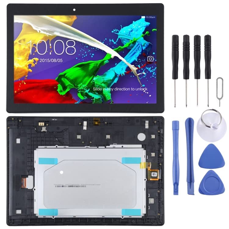 MPXPOTTHW Cell Phone Replacement OEM LCD Screen for Lenovo Tab 2 A10-30 YT3-X30 Digitizer Full Assembly with Frame Spare Parts