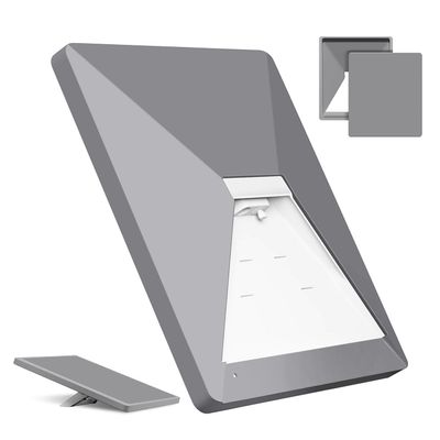 TNP for Starlink Mini Case Cover - Protective Silicone Case for Starlink Mini Satellite Dish - Shockproof Protector Full Cover with Anti-Reflection Sticker for Outdoor, Travel, Camping, Gray