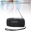 Yoidesu Hand Crank Survival Emergency Solar Radio with 2000mAh USB Charger 3 LED Flashlight AM FM NOAA Weather Radio for Camping Power Outages view 3