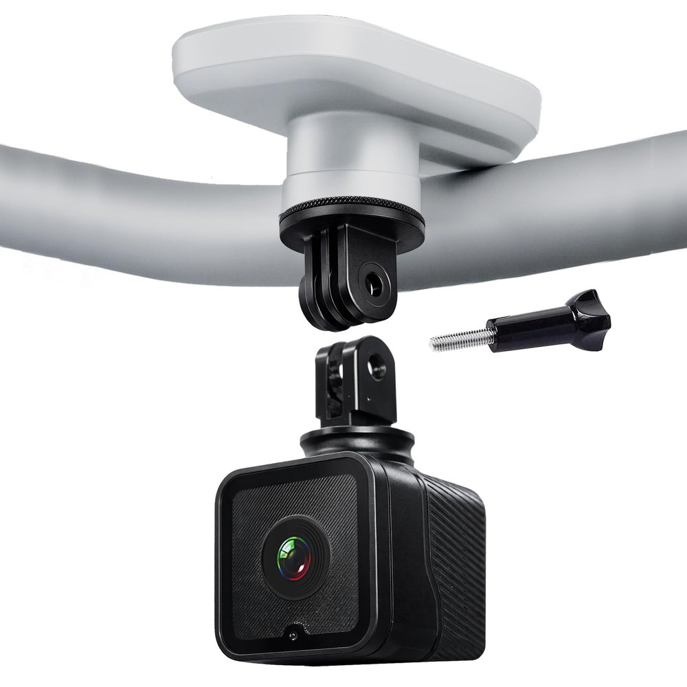 TIROL SUPPLIES Ultra Light Action Camera | 170 Wide Angle FHD 1080P | Front or Rear View Bike Camera, Loop Recording, USB Rechargeable, Two-Prong Mount for Men
