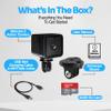 TIROL SUPPLIES Ultra Light Action Camera | 170 Wide Angle FHD 1080P | Front or Rear View Bike Camera, Loop Recording, USB Rechargeable, Two-Prong Mount for Men view 2