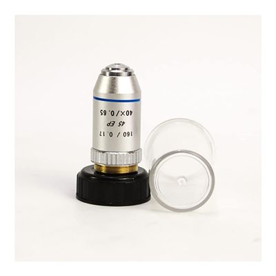 JOEBO Microscope Kit 4X/10X/20X/40X/100X Semi-Plan Achromatic Objective Lens 195 Mm Conjugate Distance Microscope Lens Adapters(40X)