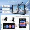 10.4 inch Single Din Car Stereo Wireless CarPlay Android Auto Mirror Link, Rimoody Rotational 2.5D Touch Screen 1280x800 Car Radio with BT FM/RDS/EQ USB/AUX/TF/SWC/MIC Car Audio Receiver Backup Camera view 3
