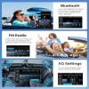10.4 inch Single Din Car Stereo Wireless CarPlay Android Auto Mirror Link, Rimoody Rotational 2.5D Touch Screen 1280x800 Car Radio with BT FM/RDS/EQ USB/AUX/TF/SWC/MIC Car Audio Receiver Backup Camera view 4