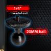 20MM Ball Mount 1/4"-20 Threaded Adapter Compatible with Inst a360 OneX4, X3, X2, X, RS, GO2, D JI OS MO Action Camera - Motorcycle & Phone Holder view 2