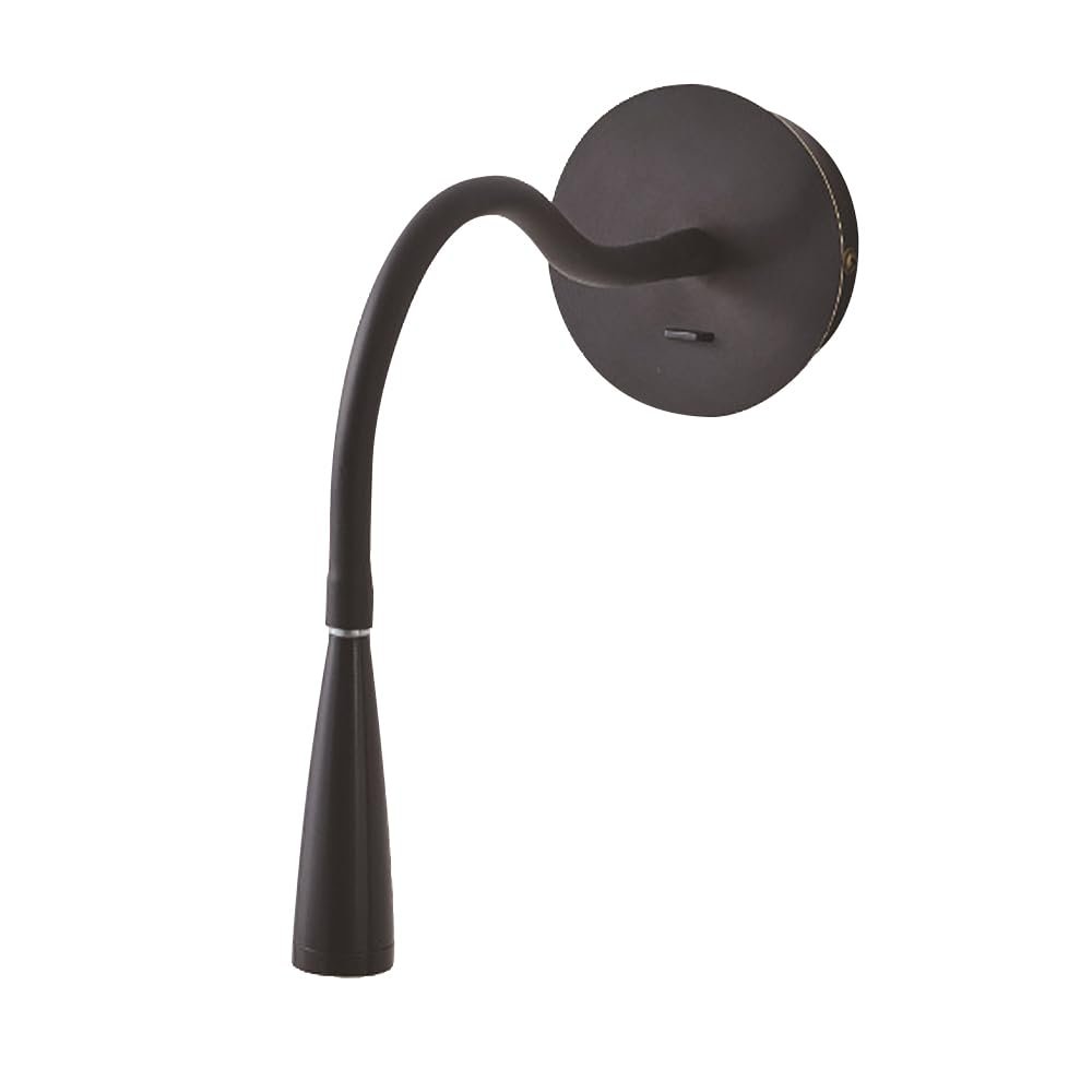 3000K LED Reading Lamps, Wall Mount Reading Lights for Board, Flexible Gooseneck with Push Switch Sconce, Copper Wall Light Warm White