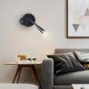 3000K LED Reading Lamps, Wall Mount Reading Lights for Board, Flexible Gooseneck with Push Switch Sconce, Copper Wall Light Warm White view 3