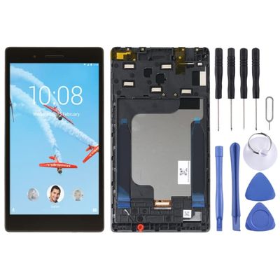 MPXPOTTHW Cell Phone Replacement LCD Screen for Lenovo Tab 7 Essential TB-7304X TB-7304F TB-7304i TB-7304 Digitizer Full Assembly with Frame (Black) Spare Parts