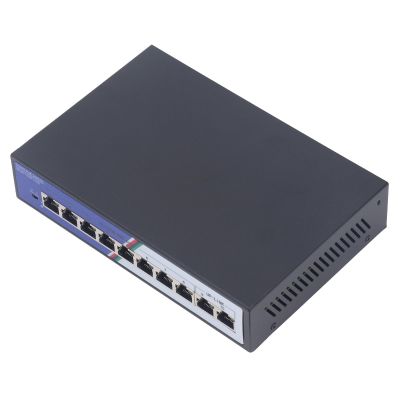 Jauarta 10 Port Ethernet Switch, 2Gbps Unmanaged Network Switch with 8 x 10 100 Base TX Ports and 4KV Protection for Computers, Printers, Smart TVs (US Plug 100-240v)