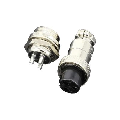 YWZBQL 1 Set 12mm GX12 2/3/4/5/6/7Pin Screw Aviation Connector pl;/UG The Aviation pl;/UG Cable Connector Regular pl;/UG and Socket(1 Set GX12-3Pin)
