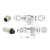 YWZBQL 1 Set 12mm GX12 2/3/4/5/6/7Pin Screw Aviation Connector pl;/UG The Aviation pl;/UG Cable Connector Regular pl;/UG and Socket(1 Set GX12-3Pin) view 4
