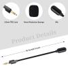 Toeasor G733 Replacement Microphone, G733 Headset Mic Replacement, 3.5mm Professional Microphone Compatible with Logitech G733 Lightspeed Gaming Headset view 4