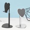 Angoily Heart Shaped Metal Desktop Tablet Holder Flexible Phone Support Bracket Silver Durable Stand for Home Office Use Compatible with All Tablets and Phones view 2