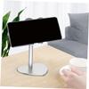Angoily Heart Shaped Metal Desktop Tablet Holder Flexible Phone Support Bracket Silver Durable Stand for Home Office Use Compatible with All Tablets and Phones view 3