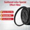 LIUDONGX Circular Lens Filter Scattere Flare Effect Filter Rainbow Streaks(Whith 52mm Adapter) view 3