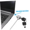 OKUMEYR Portable Keyed Laptop Lock 2 Sets Security Cable Locks for Notebooks Computers and Tablets Anti-Theft Locking System Key for Travel and Office Use view 3