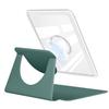 360 Degree Rotating Case for 6" Kindle Paperwhite (7th Generation-2015 Release), Detachable Magnetic Design Protective Adjustable Stand Cover Clear Back with Auto Sleep/Wake, Dark Green view 3