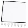 OKUMEYR 1Pc Portable Projection Screen Outdoor Indoor Cinema Cloth for Home Theater Events Weddings Easy to Carry Wrinkle Design view 1