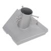 Qiilu Gen3 Pipe Adapter and V3 Mount Plate for Dish - Stainless Steel Roof Mount Kit for Gen 3 Standard Dish, Heavy Duty Pole Adapter view 2