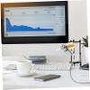OSALADI 4pcs LED Clock Fan with Temperature Display Mini USB Fan for Home Office Travel for Computers Portable and Easy to Use for Friends Family view 4