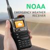 QUANSHENG Radio Long Range Handheld NOAA Weather Receiver Rechargeable Walkie Talkies, USB-C Charging for Camping Hunting Survival Gear, Durable Design, VOX, Headset for Hotel Security Job Site view 2