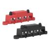 Acouto 2Pcs M8 Power Distribution Block - 4 Terminal Bus Bar for DC 48V 250A - Ideal for Automobile, Boat, RV view 3