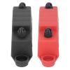 Acouto 2Pcs M8 Power Distribution Block - 4 Terminal Bus Bar for DC 48V 250A - Ideal for Automobile, Boat, RV view 4