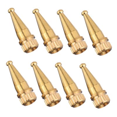 OKUMEYR 8Pcs Copper Speaker Spikes Anti-Vibration Feet for HiFi Speakers Shockproof Base Pads for Amplifiers and Decorative Isolation Design in Silver Random Color