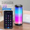 DoHome Portable Bluetooth Speaker, Clear Sound, RGB Lights Sync to Music TF-Card Wireless BT 5.3 Dual Stereo Pairing Wireless Speaker for Outdoor, Home, Party, Beach, Shower view 2