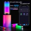 DoHome Portable Bluetooth Speaker, Clear Sound, RGB Lights Sync to Music TF-Card Wireless BT 5.3 Dual Stereo Pairing Wireless Speaker for Outdoor, Home, Party, Beach, Shower view 4