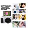 Asixxsix 4K Digital Camera for Photography, 16x Zoom Anti Shake Auto Focus 64MP Vlogging Camera with 2.8" 180 Flip Screen, Compact Camera for Selfie Photo Video (White) view 4