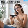 Jacuate Bluetooth Audio Smart Glasses for Men& Women,Anti Blue Light Safety Glasses with Open Ear Speaker,Touch Control, Voice Assistant & Hands-Free Calls, Magnetic Charging,Auto On/Off Open Design view 4