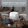 DBIT AX1500 WiFi 6 Mesh Wi-Fi System | 5,600 Sq Ft Coverage & 120 Devices | Dual-Band, Seamless Roaming, Parental Controls | Replaces Wireless Router and Extender | 4 Gigabit Ports Per Unit (3-Pack) view 4