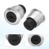 MECCANIXITY 2Pcs Type C Panel Mount Coupler, USB C Pass Through Connector, 10Gbps Silver Bulkhead Extension for Home/Office/Industrial view 2