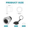 MECCANIXITY 2Pcs Type C Panel Mount Coupler, USB C Pass Through Connector, 10Gbps Silver Bulkhead Extension for Home/Office/Industrial view 4