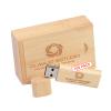 Custom Wood USB Flash Drive with Exquisite Linen Bag, Wedding Thumb Drive with Box, Personalized Wood USB Stick, Engraving/Printing Your Logo & Text for Graduation/Company/Photography (64GB 100Pcs) view 1