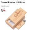 Custom Wood USB Flash Drive with Exquisite Linen Bag, Wedding Thumb Drive with Box, Personalized Wood USB Stick, Engraving/Printing Your Logo & Text for Graduation/Company/Photography (64GB 100Pcs) view 4