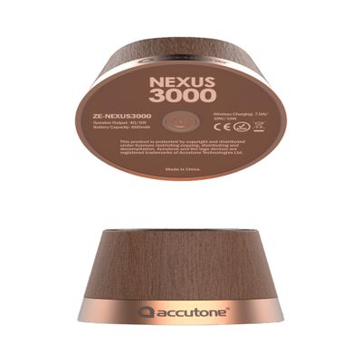 Accutone Magnetic (Mag Safe) Bluetooth Speaker with Qi Charging Ability, IPX6 Waterproof 5W Small Speaker, TWS Pairing, Magnetic Phone Stand