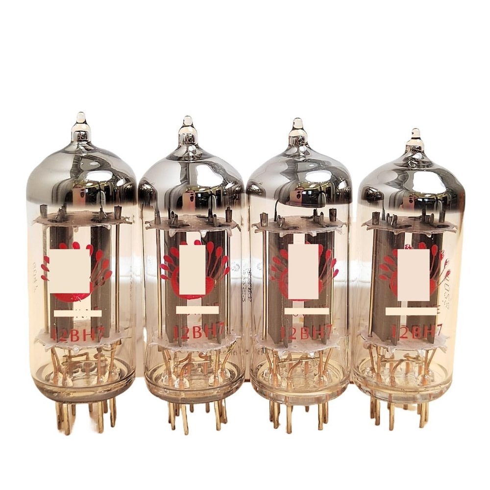 PHTJALIF 12BH7 Vacuum Tube Replaces 12BH7A 6N6 7119(4pcs Matched Quad)