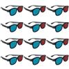 Beaupretty Portable 3D Glasses with Red Blue Anaglyph Lenses Lightweight Frame for Home Cinema Movie Viewing and Video Games view 1