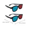 Beaupretty Portable 3D Glasses with Red Blue Anaglyph Lenses Lightweight Frame for Home Cinema Movie Viewing and Video Games view 2