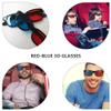 Beaupretty Portable 3D Glasses with Red Blue Anaglyph Lenses Lightweight Frame for Home Cinema Movie Viewing and Video Games view 4