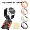 2 in 1 HXFRTYU Metal Case for Amazfit Active 2 Smartwatch 44mm, Stainless Steel Bezel & TPU Back Cover, Rugged Shockproof Protective Bumper for Amazfit Active 2 (Silver) view 2