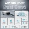 DBIT AX1500 WiFi 6 Mesh Wi-Fi System | 2,100 Sq Ft Coverage & 120 Devices | Dual-Band, Seamless Roaming, Parental Controls | Standalone Router or Mesh Add-On Node | 4 Gigabit Ports Per Unit (1-Pack) view 2